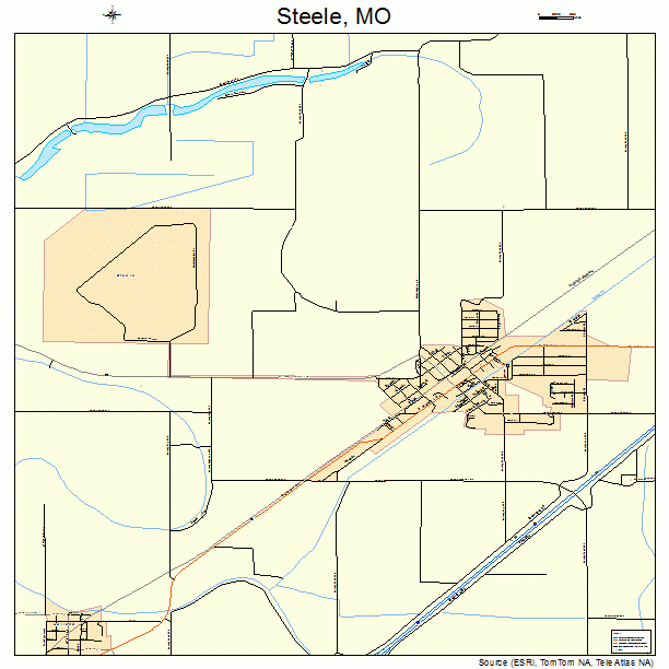 Steele, MO street map