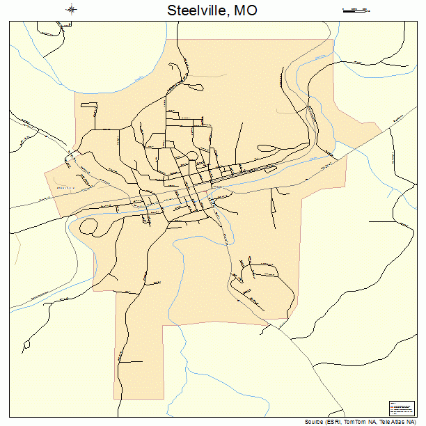 Steelville, MO street map