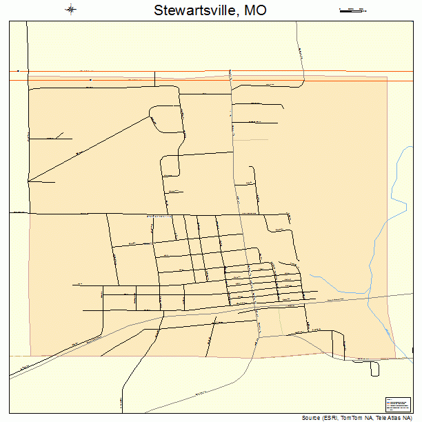 Stewartsville, MO street map