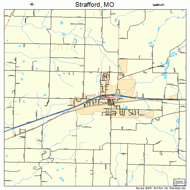 Strafford, MO street map