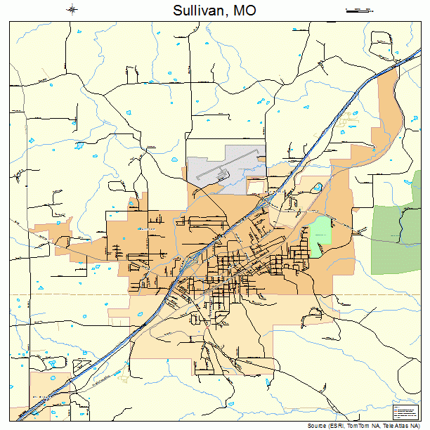 Sullivan, MO street map