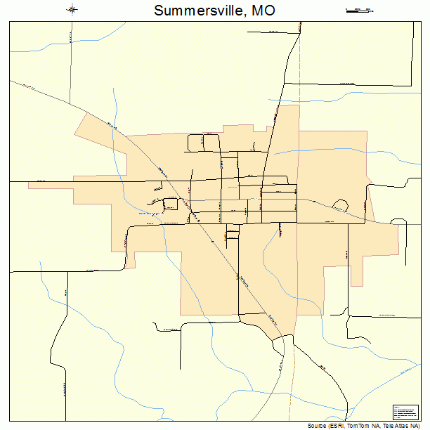 Summersville, MO street map