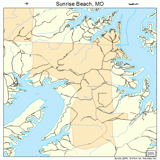 Sunrise Beach, MO street map