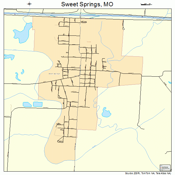 Sweet Springs, MO street map