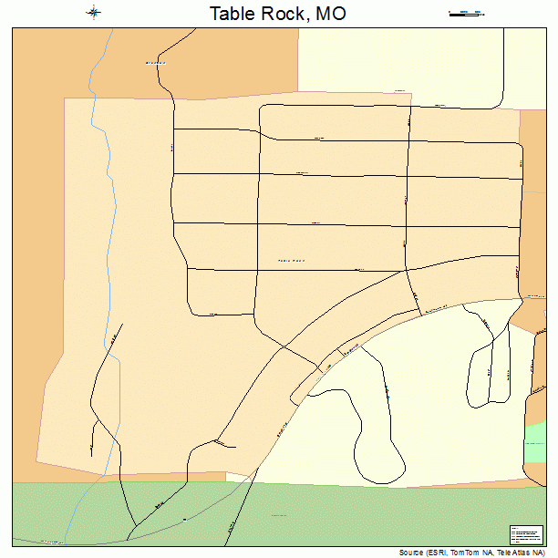 Table Rock, MO street map