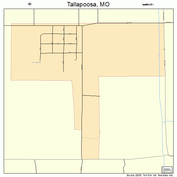 Tallapoosa, MO street map