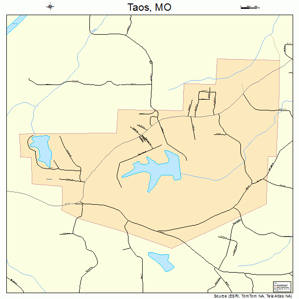 Taos, MO street map