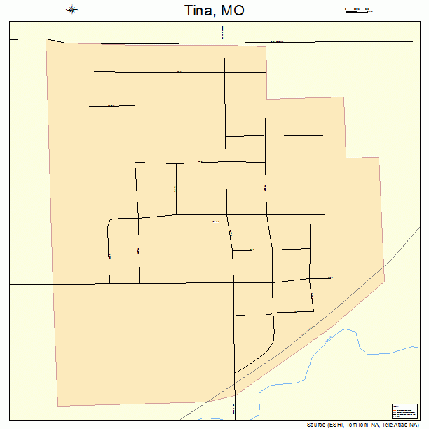 Tina, MO street map