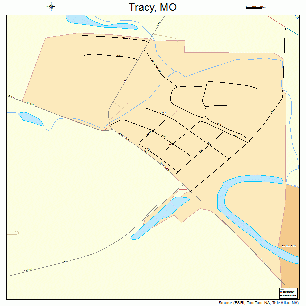 Tracy, MO street map