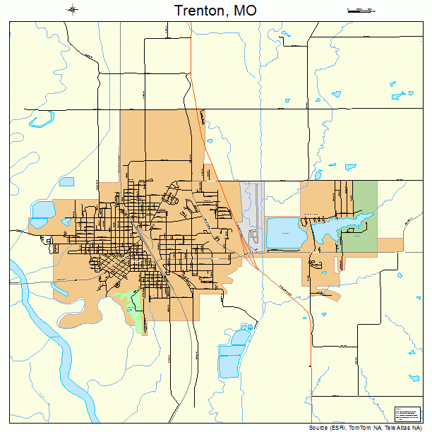 Trenton, MO street map