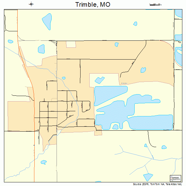 Trimble, MO street map