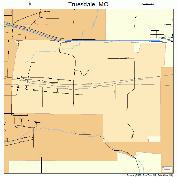 Truesdale, MO street map