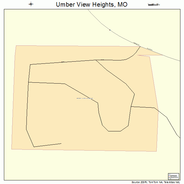 Umber View Heights, MO street map