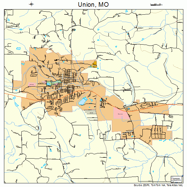 Union, MO street map