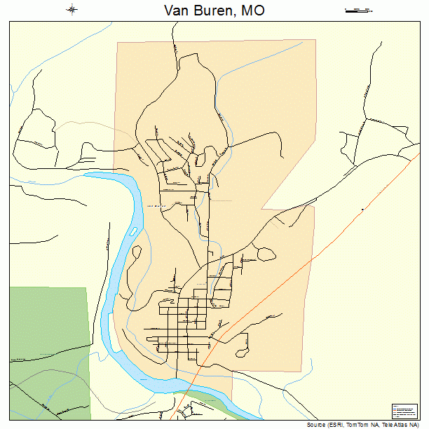 Van Buren, MO street map