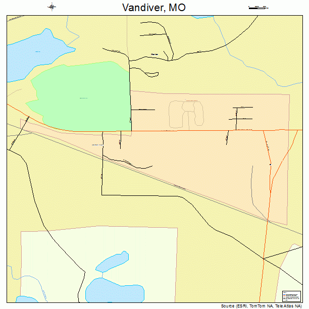 Vandiver, MO street map