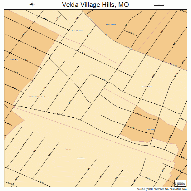 Velda Village Hills, MO street map