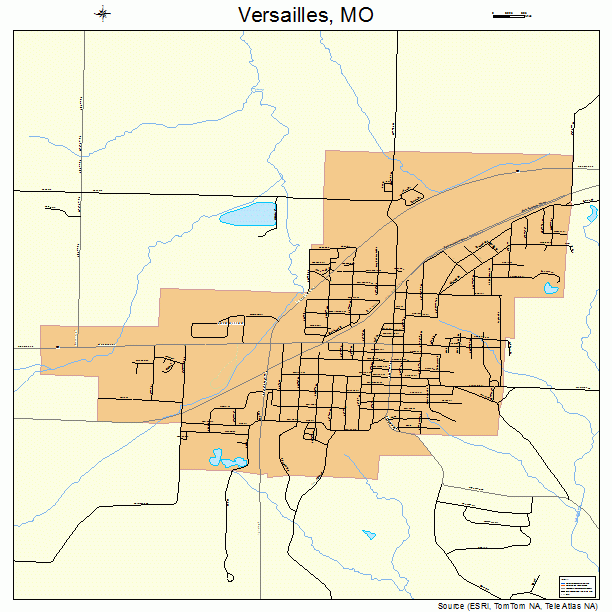 Versailles, MO street map