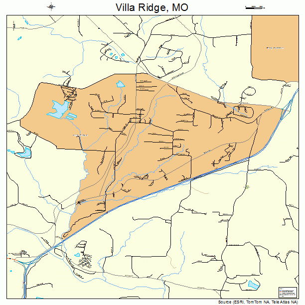 Villa Ridge, MO street map