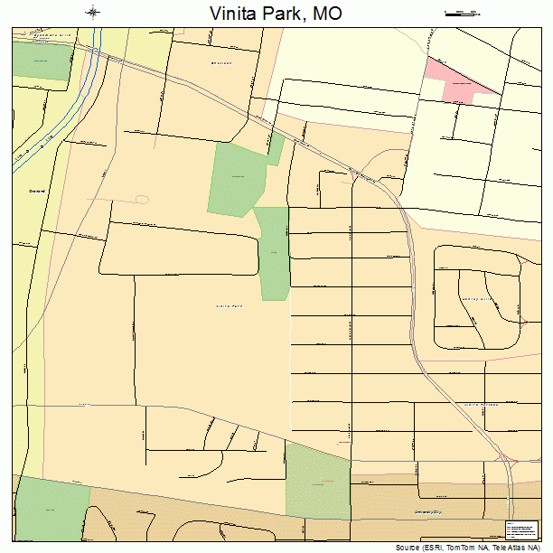 Vinita Park, MO street map