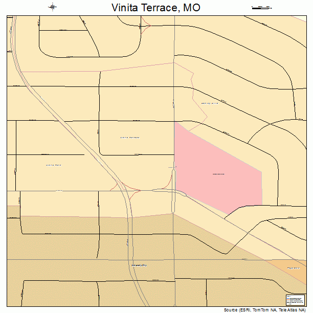 Vinita Terrace, MO street map