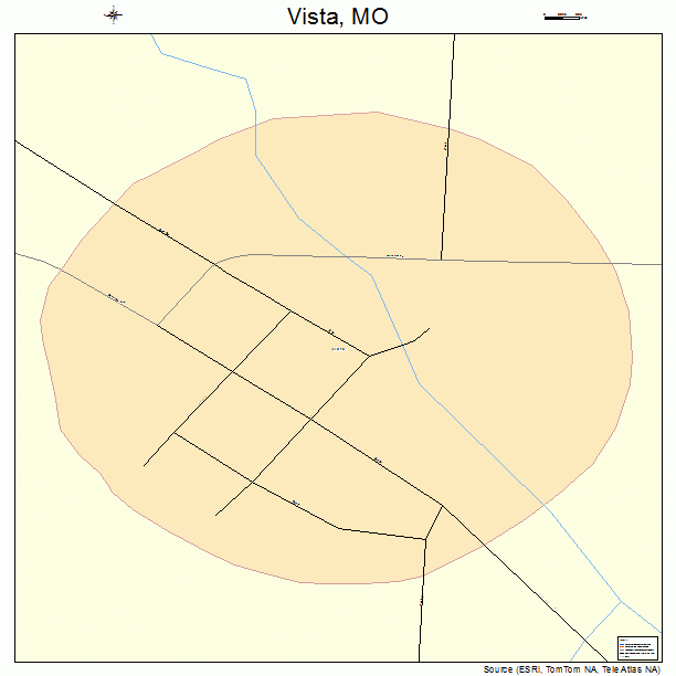 Vista, MO street map
