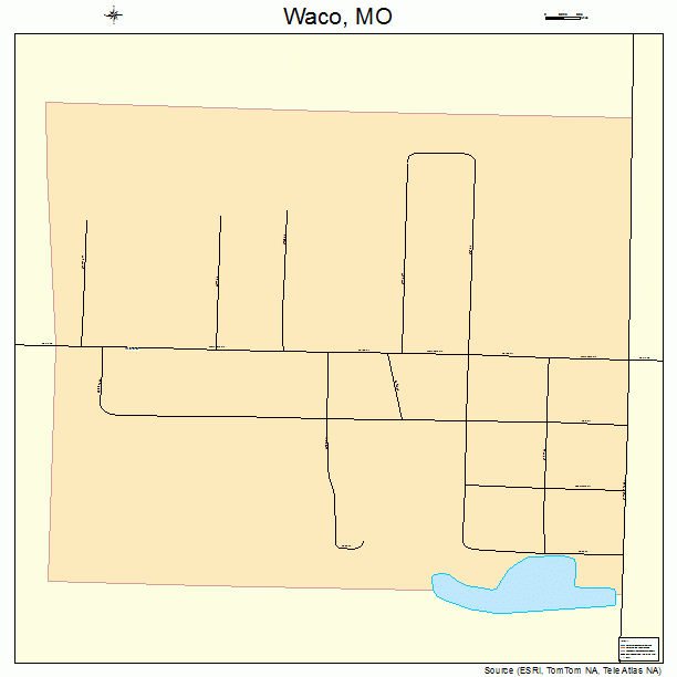 Waco, MO street map