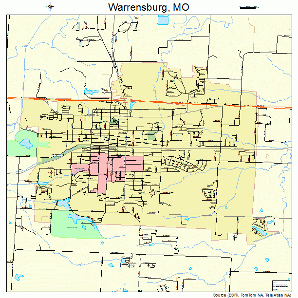 Warrensburg, MO street map