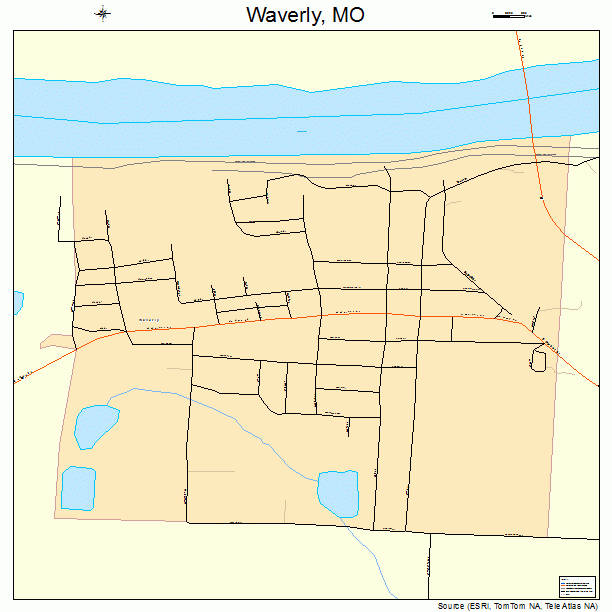 Waverly, MO street map