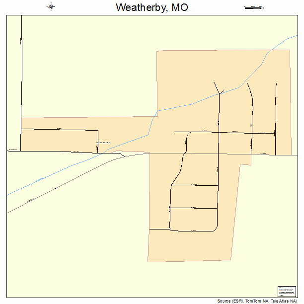 Weatherby, MO street map