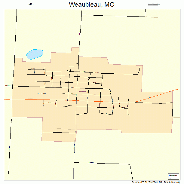 Weaubleau, MO street map