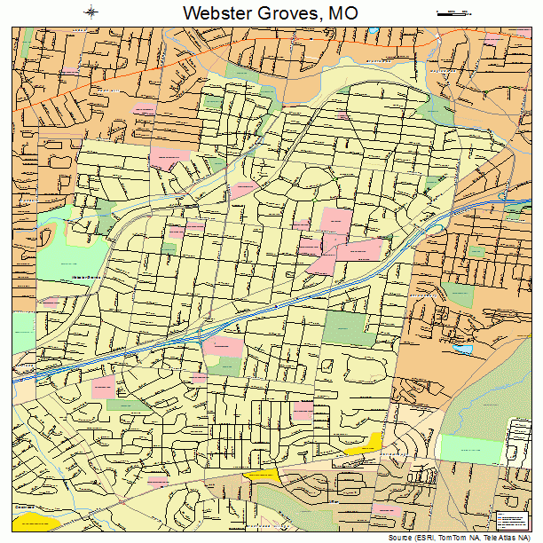 Webster Groves, MO street map
