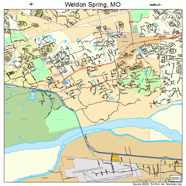 Weldon Spring, MO street map