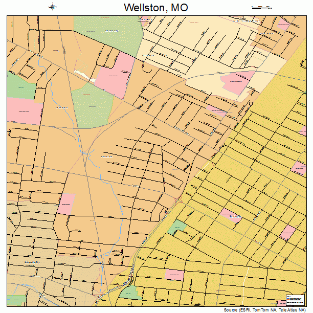 Wellston, MO street map