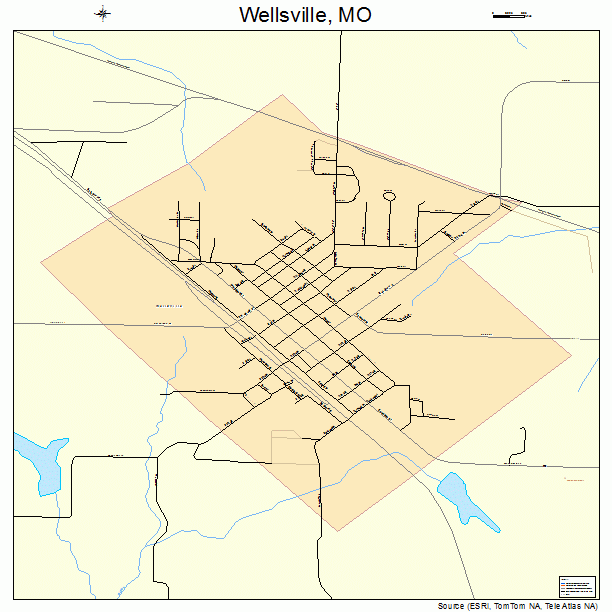 Wellsville, MO street map