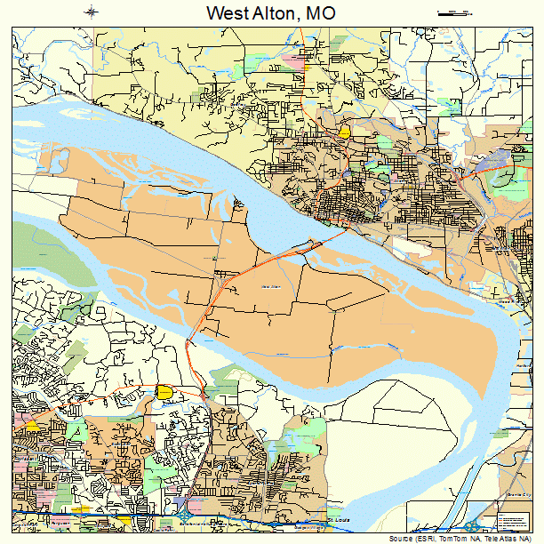 West Alton Missouri Street Map 2978514