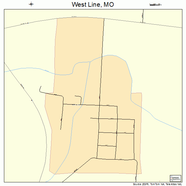 West Line, MO street map