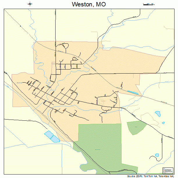 Weston, MO street map