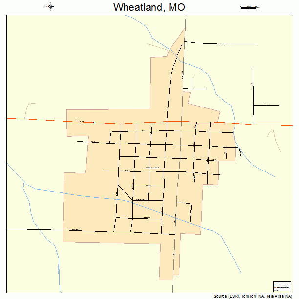 Wheatland, MO street map