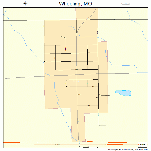 Wheeling, MO street map