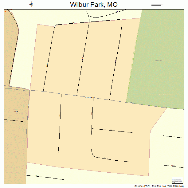 Wilbur Park, MO street map