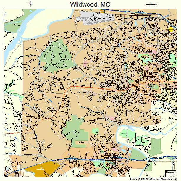 Wildwood, MO street map