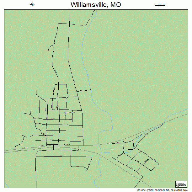 Williamsville, MO street map