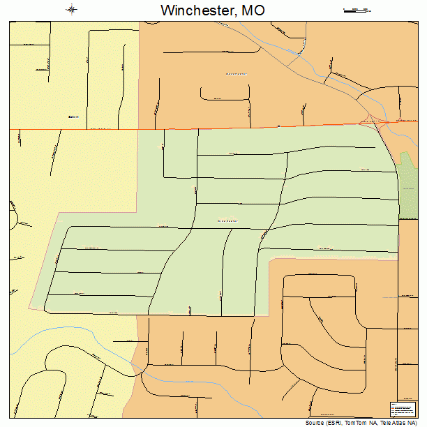 Winchester, MO street map