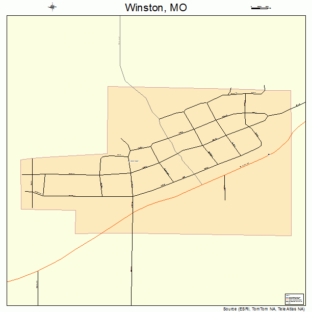 Winston, MO street map
