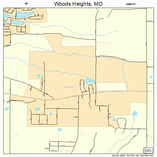Woods Heights, MO street map