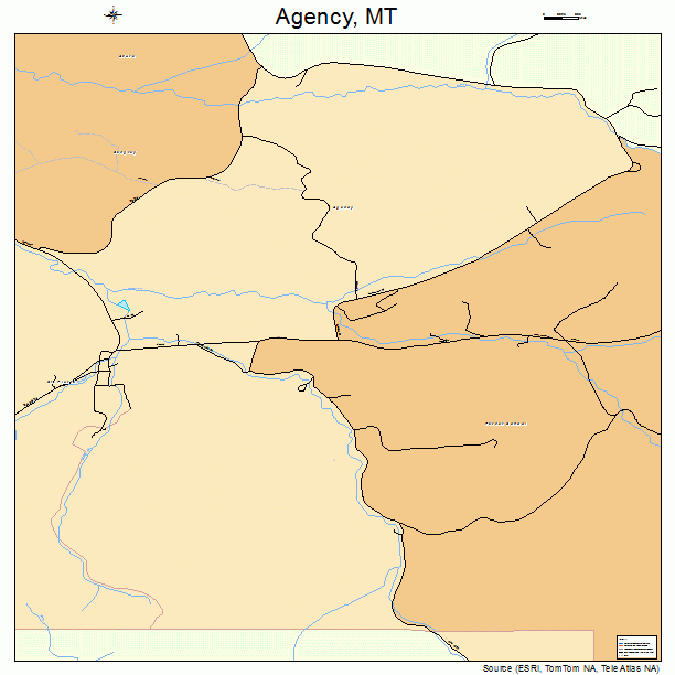 Agency, MT street map