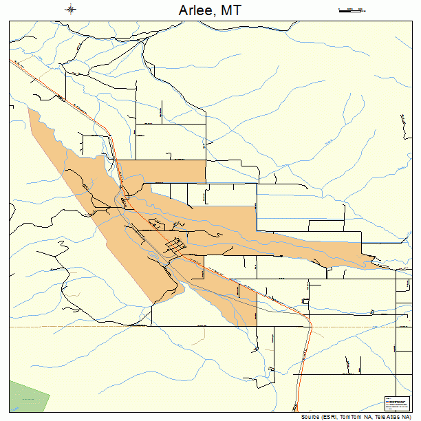 Arlee, MT street map