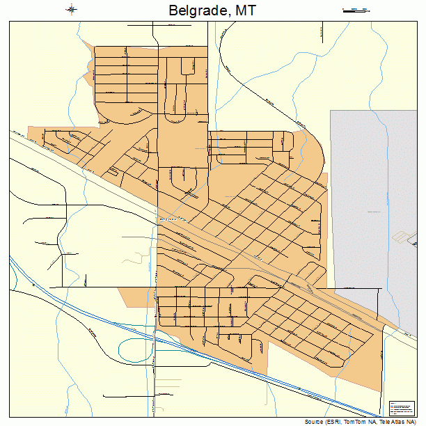 Belgrade, MT street map