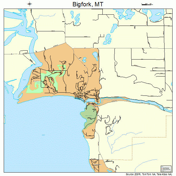 Bigfork, MT street map